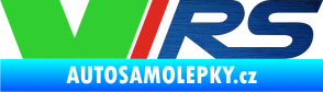 Samolepka VRS barva škrábaný kov modrý