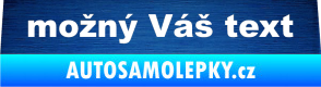 Samolepka Zetor - přední škrábaný kov modrý