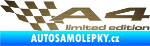 Samolepka A4 limited edition levá škrábaný kov zlatý