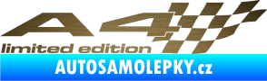 Samolepka A4 limited edition pravá škrábaný kov zlatý
