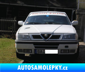 Samolepka Alfa Romeo 33 - přední škrábaný kov zlatý