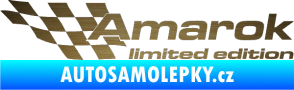 Samolepka Amarok limited edition levá škrábaný kov zlatý