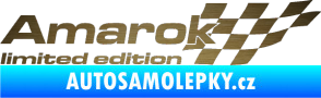 Samolepka Amarok limited edition pravá škrábaný kov zlatý