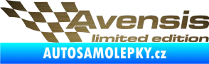Samolepka Avensis limited edition levá škrábaný kov zlatý