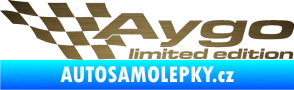 Samolepka Aygo limited edition levá škrábaný kov zlatý