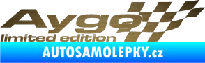 Samolepka Aygo limited edition pravá škrábaný kov zlatý