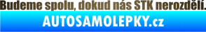 Samolepka Budeme spolu, dokud nás STK nerozdělí škrábaný kov zlatý
