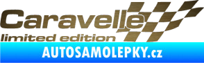 Samolepka Caravelle limited edition pravá škrábaný kov zlatý