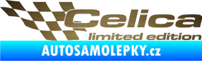 Samolepka Celica limited edition levá škrábaný kov zlatý