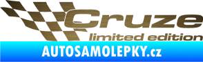 Samolepka Cruze limited edition levá škrábaný kov zlatý