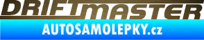 Samolepka Drift master nápis škrábaný kov zlatý