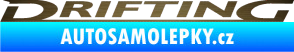 Samolepka Drifting škrábaný kov zlatý