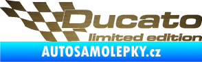 Samolepka Ducato limited edition levá škrábaný kov zlatý