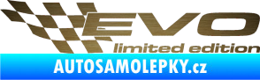 Samolepka Evo limited edition levá škrábaný kov zlatý