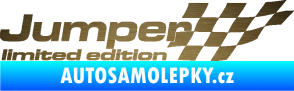 Samolepka Jumper limited edition pravá škrábaný kov zlatý