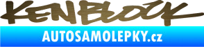 Samolepka Kenblock škrábaný kov zlatý