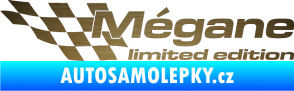 Samolepka Mégane limited edition levá škrábaný kov zlatý
