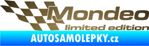 Samolepka Mondeo limited edition levá škrábaný kov zlatý
