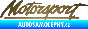 Samolepka Motorsport škrábaný kov zlatý