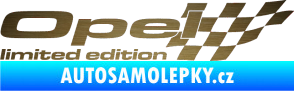 Samolepka Opel limited edition pravá škrábaný kov zlatý