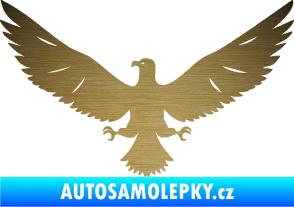 Samolepka Orlice 004 levá škrábaný kov zlatý