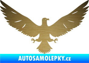 Samolepka Orlice 004 pravá škrábaný kov zlatý