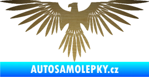 Samolepka Orlice 005 levá škrábaný kov zlatý