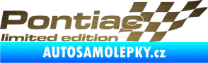 Samolepka Pontiac limited edition pravá škrábaný kov zlatý