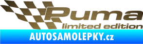 Samolepka Puma limited edition levá škrábaný kov zlatý