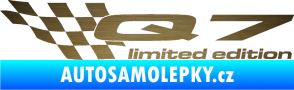 Samolepka Q7 limited edition levá škrábaný kov zlatý