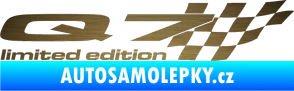 Samolepka Q7 limited edition pravá škrábaný kov zlatý