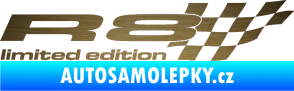 Samolepka R8 limited edition pravá škrábaný kov zlatý