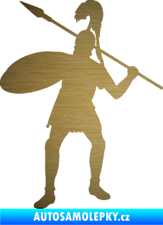 Samolepka Římský voják levá škrábaný kov zlatý