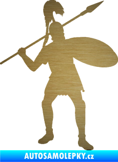 Samolepka Římský voják pravá škrábaný kov zlatý