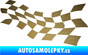 Samolepka Šachovnice 018 škrábaný kov zlatý