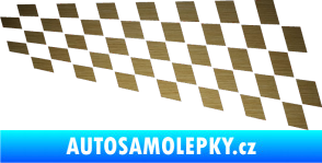 Samolepka Šachovnice 033 škrábaný kov zlatý