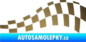 Samolepka Šachovnice 045 škrábaný kov zlatý