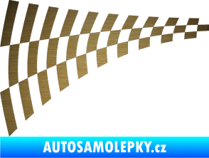 Samolepka Šachovnice 048 škrábaný kov zlatý
