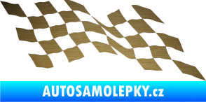 Samolepka Šachovnice 076 škrábaný kov zlatý