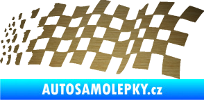 Samolepka Šachovnice 083 škrábaný kov zlatý