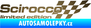 Samolepka Scirocco limited edition pravá škrábaný kov zlatý