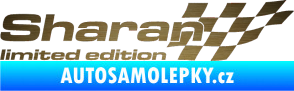 Samolepka Sharan limited edition pravá škrábaný kov zlatý