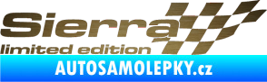 Samolepka Sierra limited edition pravá škrábaný kov zlatý
