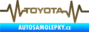 Samolepka Srdeční tep 022 toyota škrábaný kov zlatý