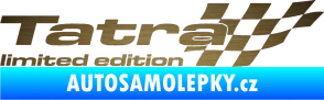Samolepka Tatra limited edition pravá škrábaný kov zlatý