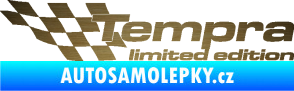 Samolepka Tempra limited edition levá škrábaný kov zlatý
