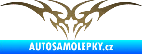 Samolepka Tetování 001 škrábaný kov zlatý