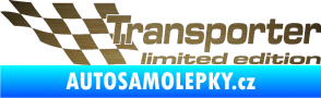 Samolepka Transporter limited edition levá škrábaný kov zlatý
