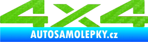 Samolepka 4x4 varianta 002 3D karbon zelený kawasaki