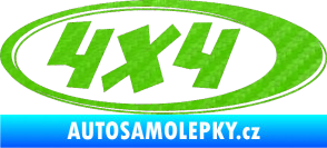 Samolepka 4x4 varianta 010 3D karbon zelený kawasaki